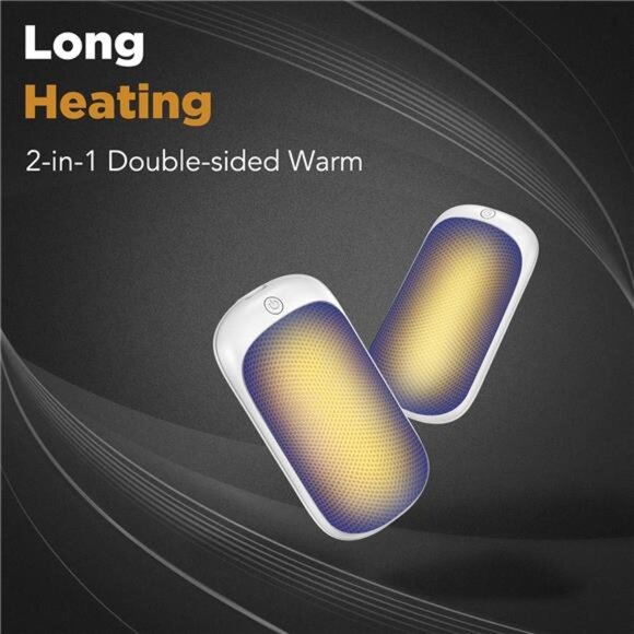 2 Pack Hand Warmers Rechargeable, Portable Electric Hand Warmers Reusable, USB - Picture 4 of 6